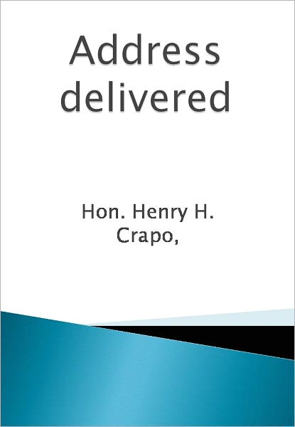 Address delivered