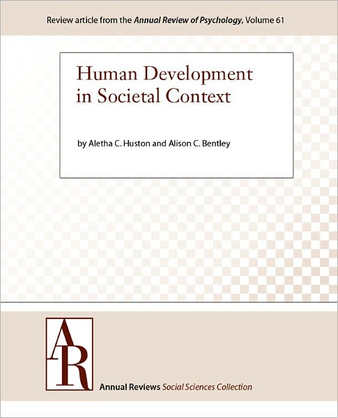 Human Development in Societal Context