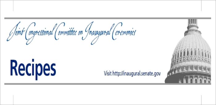 Recipes from the 2009 Inaugural Luncheon