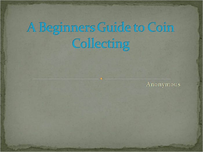A Beginners Guide to Coin Collecting