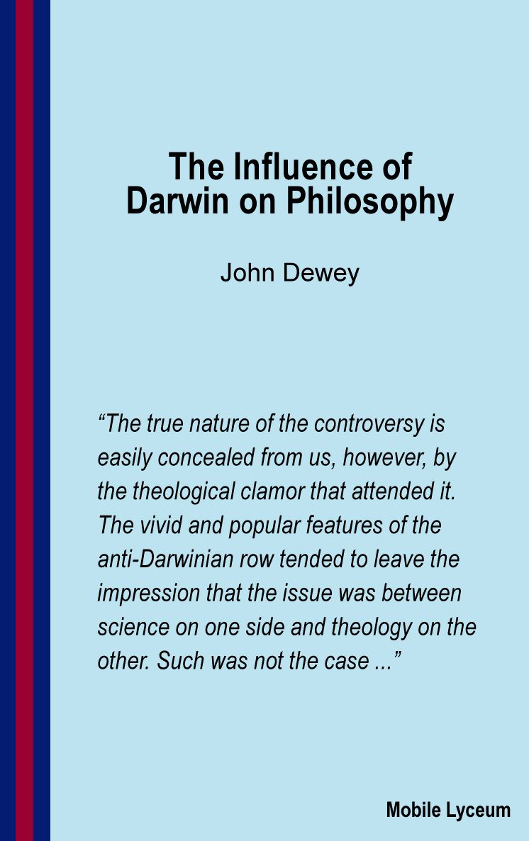 The Influence of Darwin on Philosophy