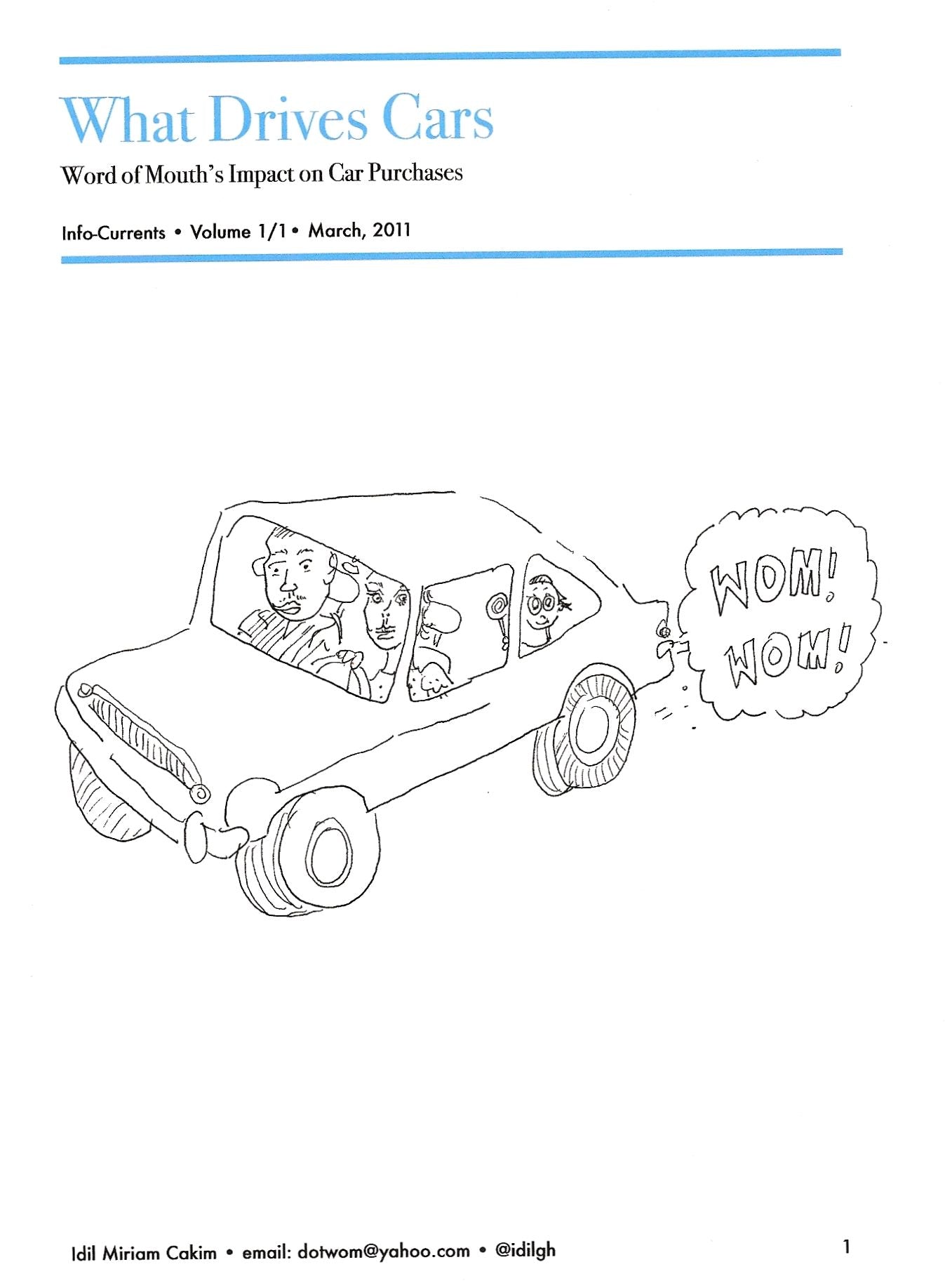 What Drives Cars: Word of Mouth's Impact on Car Purchases