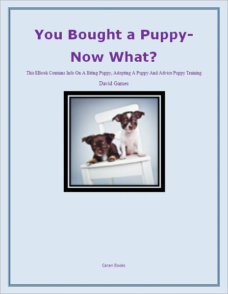 You Bought a Puppy- Now What?