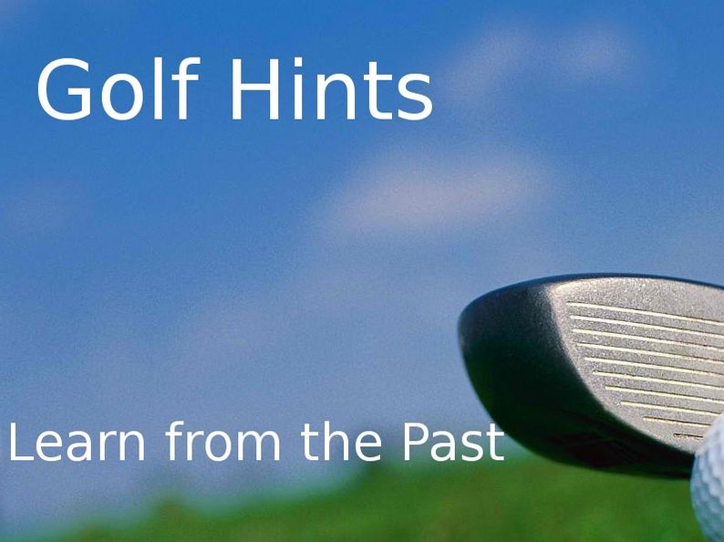 Golfing Hints
