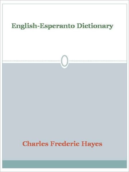 English-Esperanto Dictionary