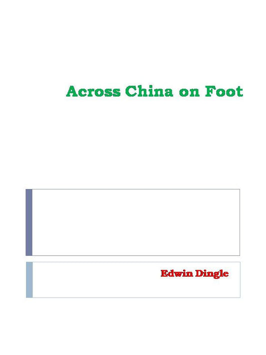 Across China on Foot