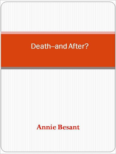 Death--and After?