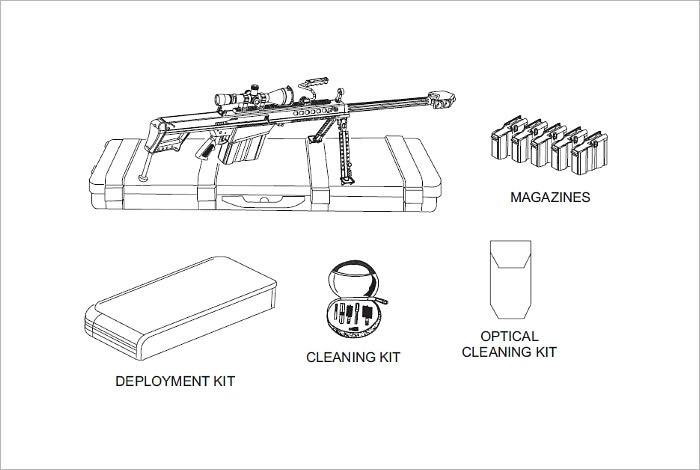 OPERATOR'S MANUAL LONG RANGE SNIPER RIFLE (LRSR), CALIBER .50, M107, Plus 500 free US military manuals and US Army field manuals when you sample this book