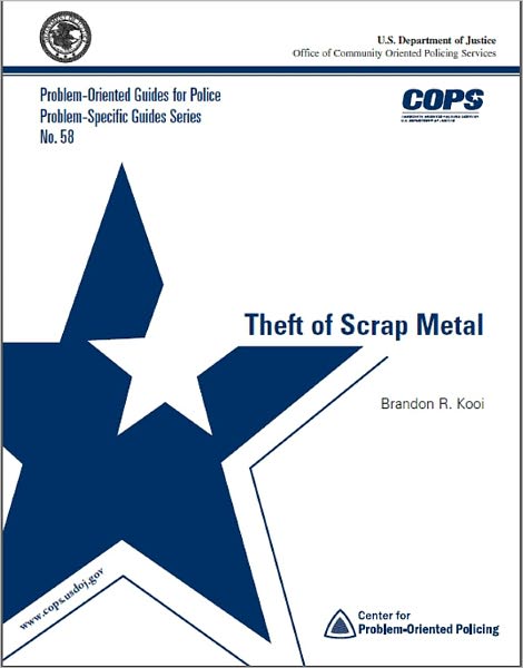 Theft of Scrap Metal