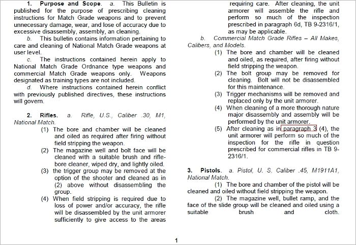 MATCH QUALITY WEAPONS: ORGANIZATIONAL CARE AND CLEANING, Plus 500 free US military manuals and US Army field manuals when you sample this book