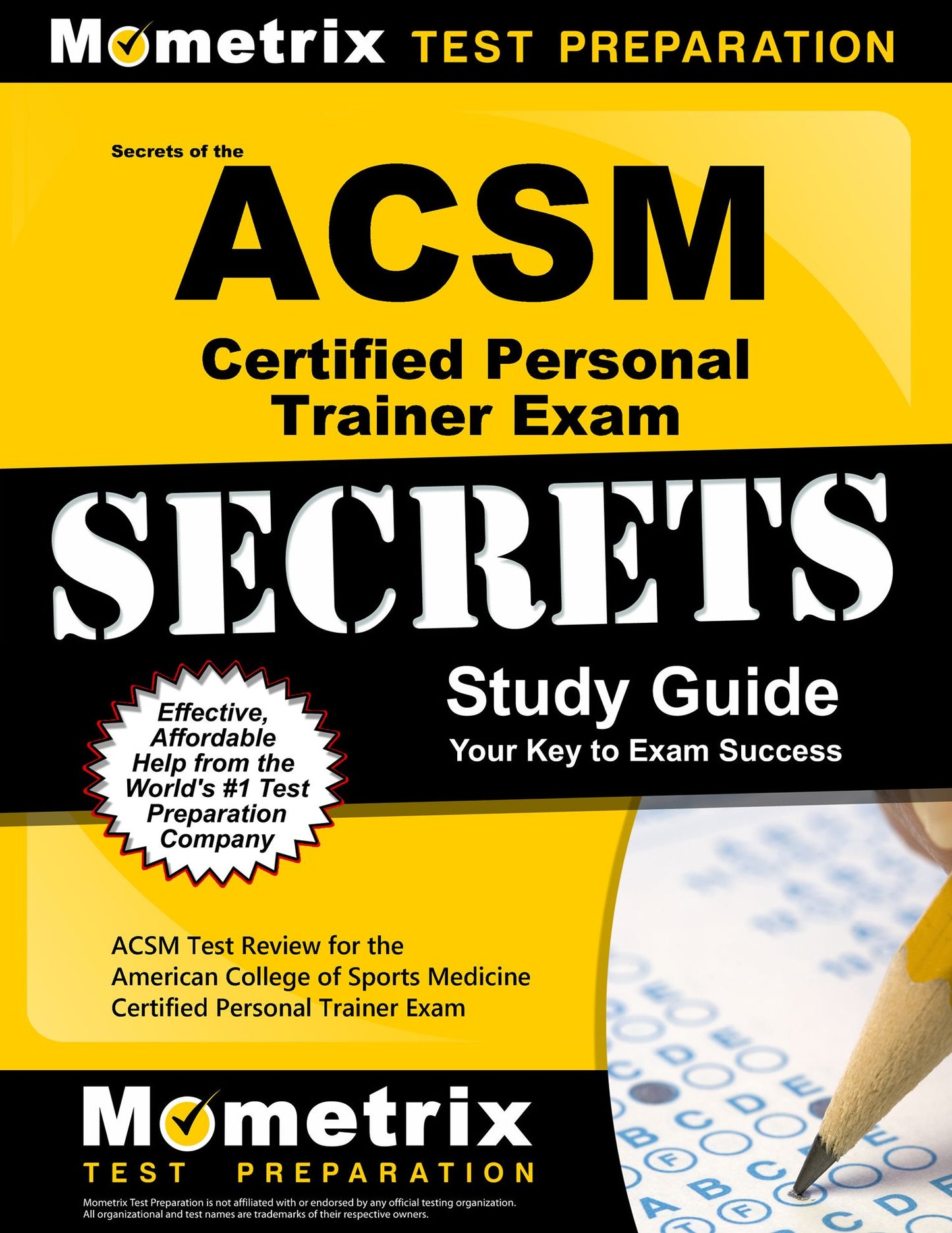 Secrets of the ACSM Certified Personal Trainer Exam Study Guide: ACSM Test Review for the American College of Sports Medicine Certified Personal Trainer Exam