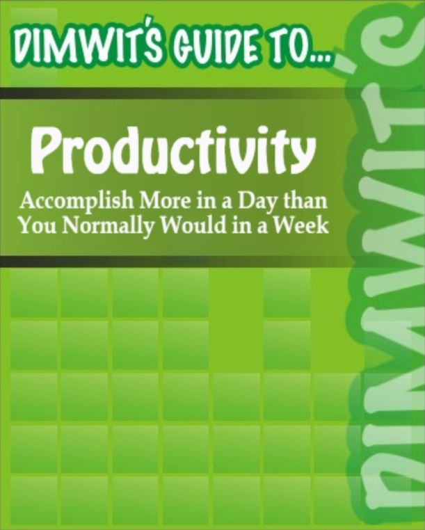 Dimwit's Guide to Productivity: Accomplish More in a Day than You Normally Would in a Week