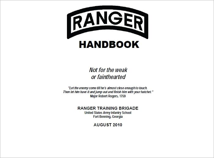 Ranger Handbook: The Official U.S. Army Ranger Handbook SH21-76, Revised August 2010