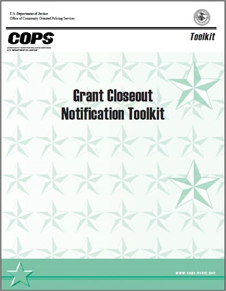 Grant Closeout Notification Toolkit