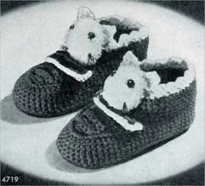Soft Warm Slippers For Children – Vintage Slipper Patterns to Crochet For Children