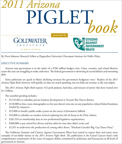 2011 Arizona Piglet Book