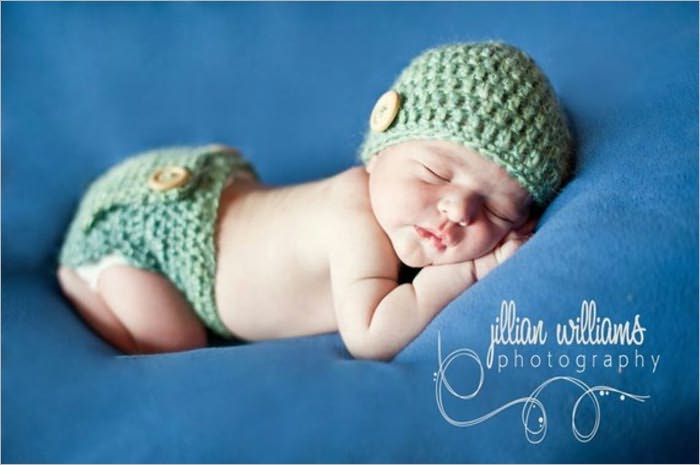 pattern pdf-Button Bum Hat and Diaper cover- pattern pdf