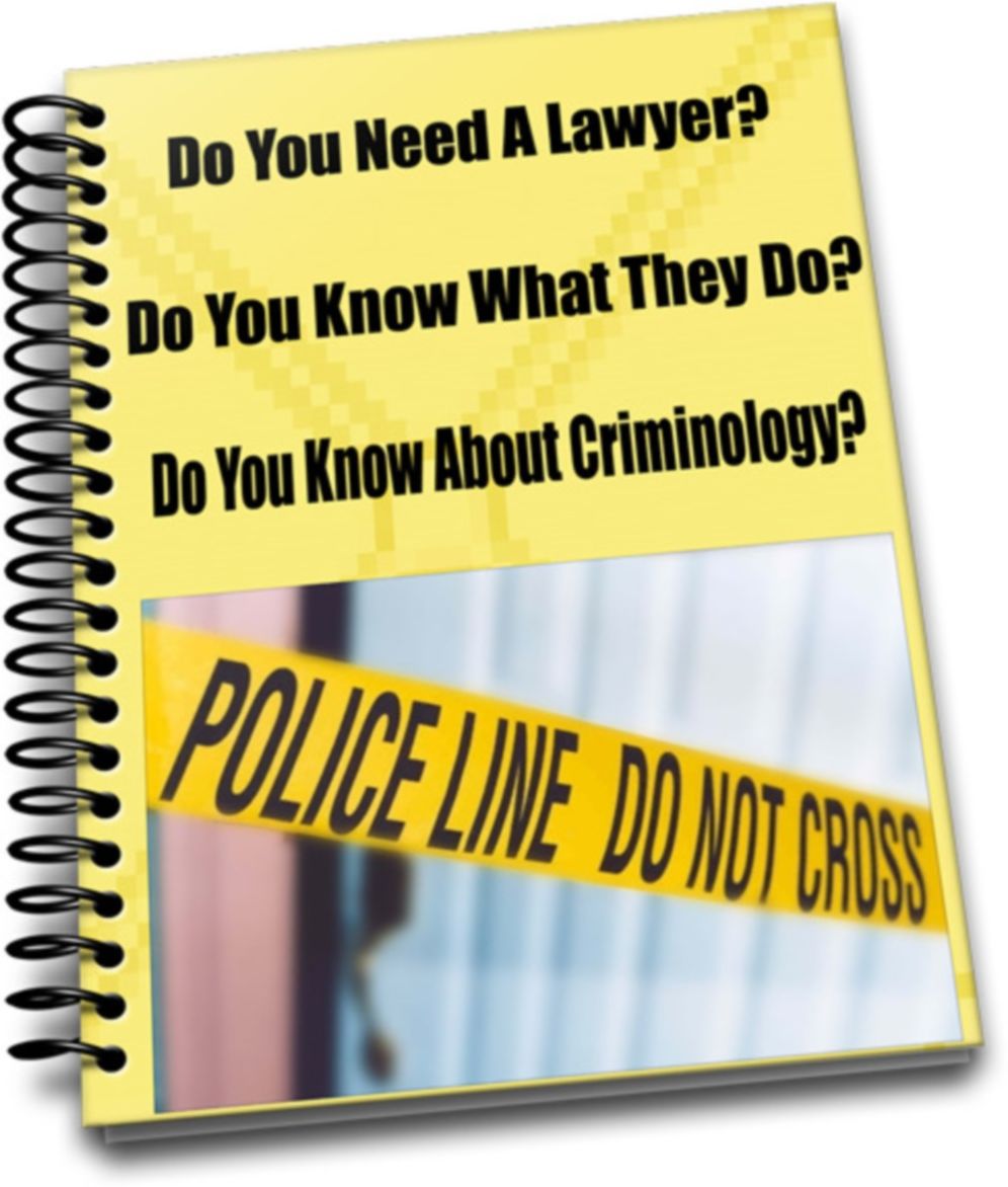 Do You Need A Lawyer? Do You Know What They Do? Do You Know About Criminology?