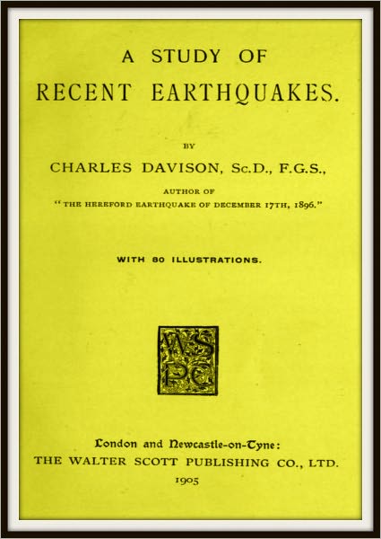 A Study of Recent Earthquakes