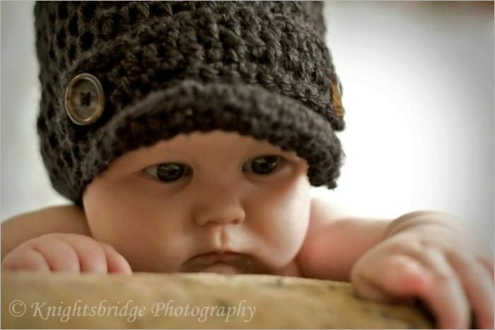 pattern120- Unisex newsboy cap pattern PDF-Sizes Newborn-preteen