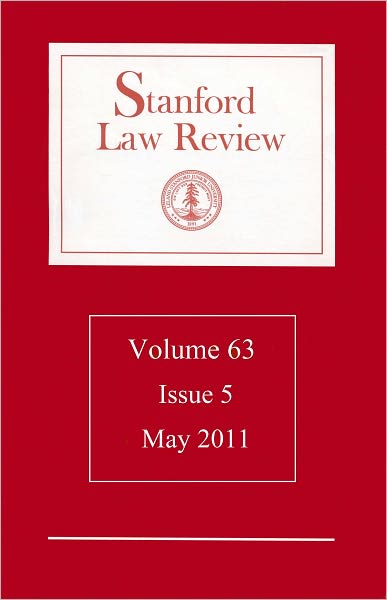 Stanford Law Review: Volume 63, Issue 5 - May 2011