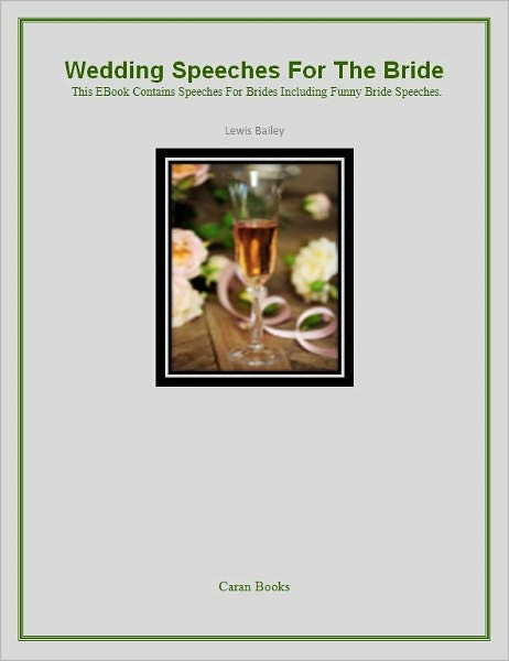 Wedding Speeches For The Bride