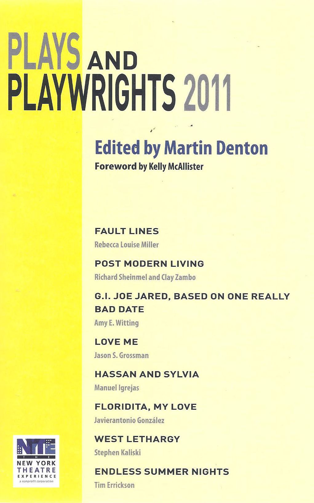 Plays and Playwrights 2011