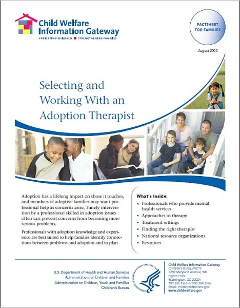 Selecting and Working With an Adoption Therapist