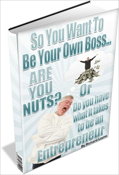 So You Want To Be Your Own Boss - Are You Nuts or Do You Have What It Takes To Be An Entrepreneur?