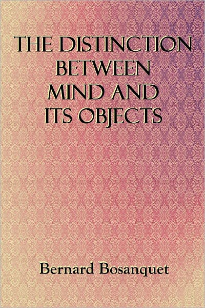 The Distinction Between Mind and Its Objects
