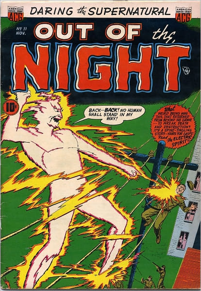 Vintage Horror Comics: Out of the Night: No. 11 Circa 1953: The Weird Winger