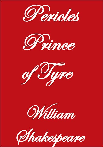 PERICLES PRINCE OF TYRE