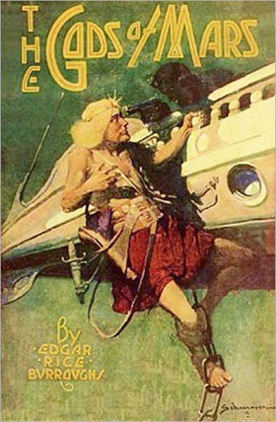 John Carter in "The Gods of Mars" - Edgar Rice Burroughs (Barsoom Classic Books Collection - Book #2 with Original Cover) - Original Book Edition