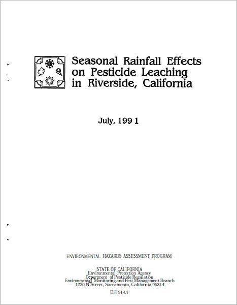 Seasonal Rainfall Effects on Pesticide Leaching in Riverside, California