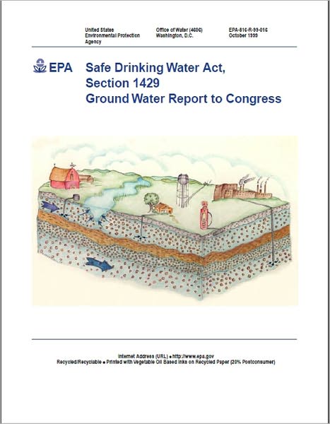 Safe Drinking Water Act, Section 1429: Ground Water Report to Congress