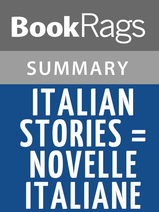Italian Stories: Novelle Italiane by Robert A. Hall, Jr. l Summary & Study Guide