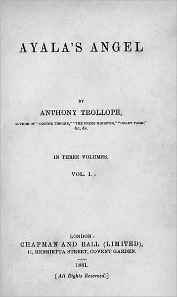 Ayala's Angel - In Three Volumes