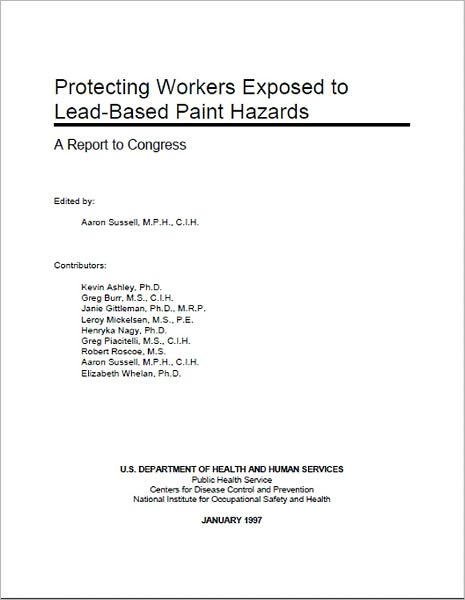 Report to Congress on Protecting Workers Exposed to Lead-based Paint Hazards