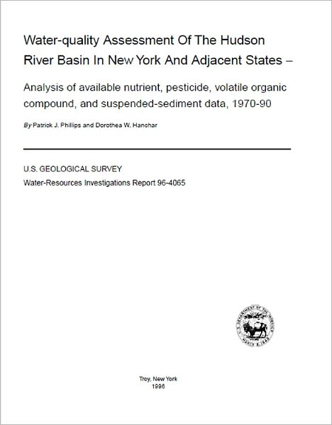 Water-quality Assessment Of The Hudson River Basin In New York And Adjacent States