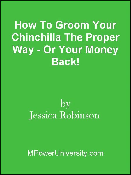 How To Groom Your Chinchilla The Proper Way - Or Your Money Back!