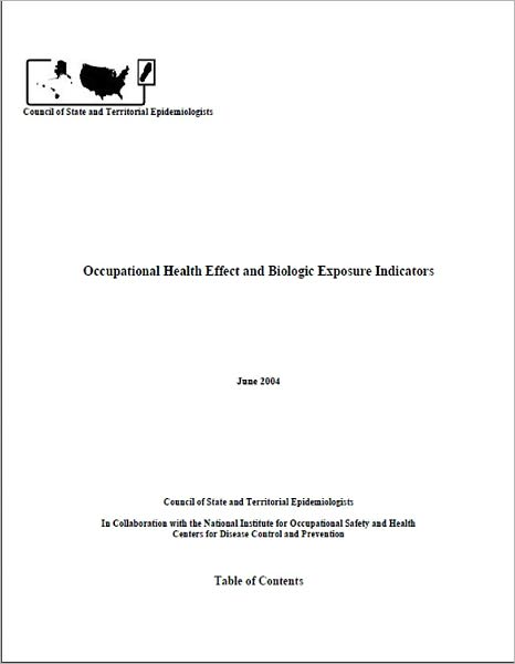 Occupational Health Effect and Biologic Exposure Indicators