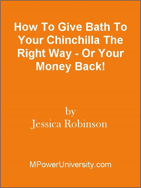 How To Give Bath To Your Chinchilla The Right Way - Or Your Money Back!