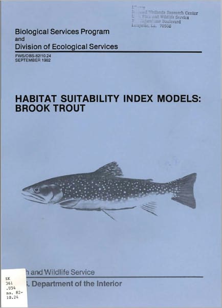 Habitat Suitability Index Models: Brook Trout