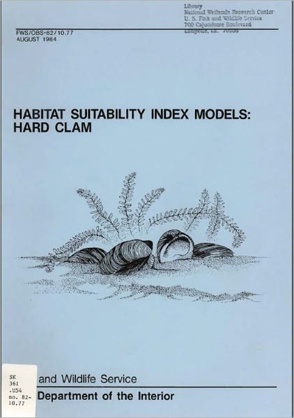 Habitat Suitability Index Models: Hard Clam