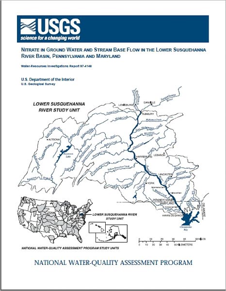Nitrate in Ground Water and Stream Base Flow in the Lower Susquehanna River Basin, Pennsylvania and Maryland
