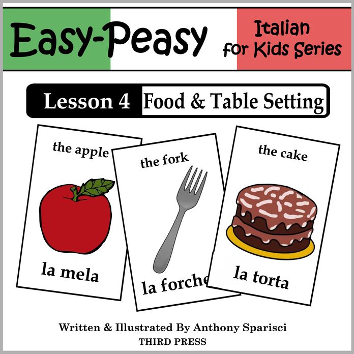 Italian Lesson 4: Food & Table Setting (Learn Italian Flash Cards)