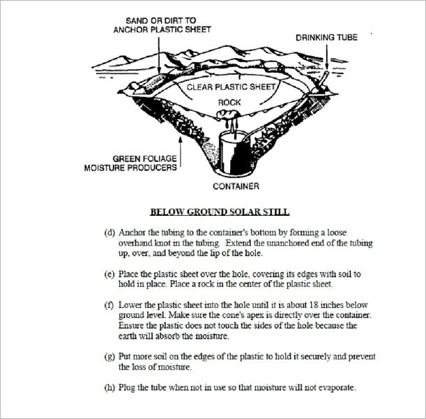 U.S. Marine Corps Summer Survival Course, Survival Training and Skills