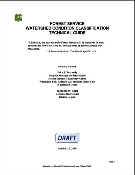 Forest Service Watershed Condition Classification Technical Guide