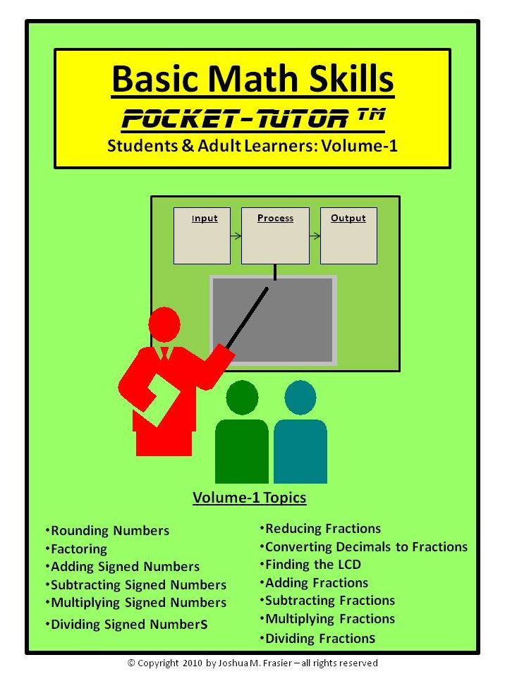 The Basic Math Skills Pocket-Tutor: Vol-1