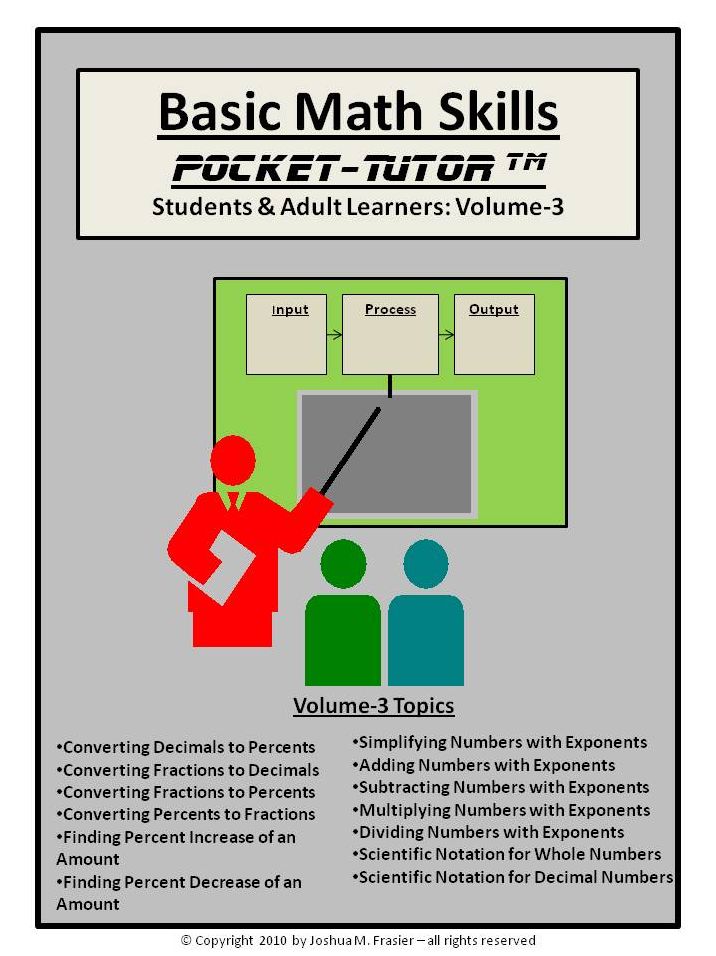 The Basic Math Skills Pocket-Tutor: Volume-3
